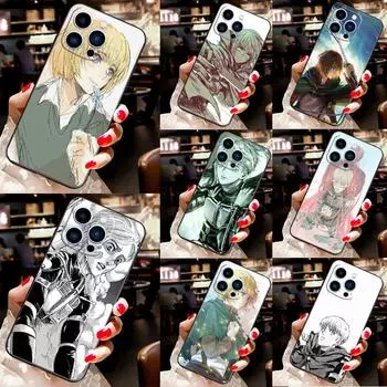 Чехол Armin Arlert Attack on Titan для iPhone 13 12 11 14 Pro Max XS Max XR X 6S 7 8 Plus SE 2020, задняя крышка, чехол для телефона iPhone 8 Plus