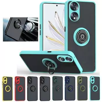 Чехол Armor Matte для Honor 90 Smart 70 50 Lite X8b X7b 5G X7a X6a чехол-кольцо магнитный держатель подставка противоударный бизнес полная защита For Honor 90 Lite красный