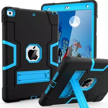 Чехол Armor Stand Shockproof для планшета для детей iPad Air 10.2 10.5 11 12.9 дюймов 2024 iPad Pro 9.7 Mini 6 5 4 3 2 7th 8th 9th Cover iPad Mini 4 5