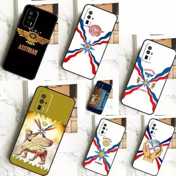 Чехол Assyria Flag Assyrian для Xiaomi 14 13 Ultra 11T 12T 13T Pro 12 Lite POCO F6 F5 X6 M6 Pro X5 X3 F3 M5s Xiaomi 13 Lite