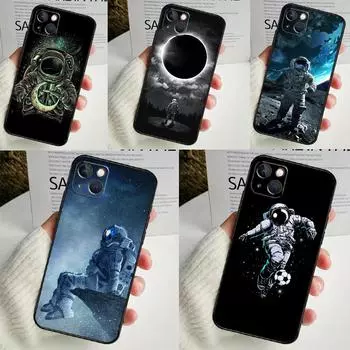 Чехол Astronaut Star Space для iPhone 14 16 15 Pro Max 11 12 13 Mini 7 8 Plus X XR XS MAX, мягкий противоударный чехол iPhone 16 Plus