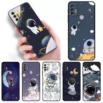 Чехол Astronaut Universe для Motorola G30 G9 Play G82 G52 G60 G8 G9 Power G50 One Fusion Edge 30 20, черные мягкие чехлы для телефона One Hyper