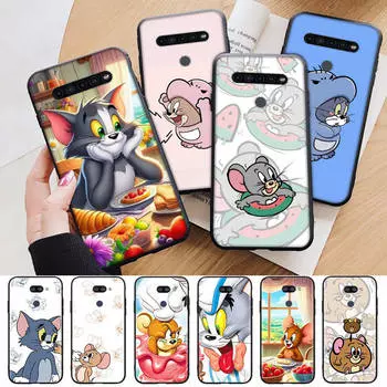 Чехол AT21 Tom and Jerry Black для Samsung Note 20 Lite S24 Ultra S23 S22 A05 A06 A11 A71 A15 A16 A13 A24 A25 A33 A52 A53 M55 M35 Sofe Cover Samsung M30 бездна