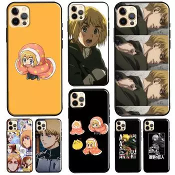 Чехол «Атака Титанов» Armin Arlert для iPhone 11 13 Pro Max 12 mini X XR XS MAX 6 6S 7 8 Plus 5S SE 2020, чехол для телефона iPhone 5 5S SE