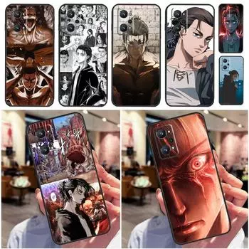 Чехол «Атака Титанов» Eren Jaeger для Realme 10 8 9 Pro Plus 8i 9i C30 C35 C21Y C25Y C11 C15 C31 GT Neo 2 3 T GT Master Realme GT Neo3