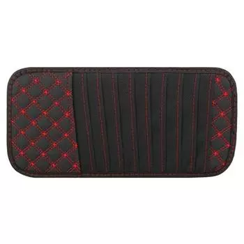 Чехол Автомобильный держатель для компакт-дисков Сумка из искусственной кожи Авто DVD Кожаные зажимы Аксессуары для интерьера