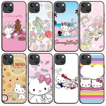 Чехол B-58 Charmmy Kitty Black для Redmi 10A 10C 12C 13C 9A 9C 9T A3X Note 10 9 9S 10S iPhone 11 12 13 14 15 16 X XS Pro Max Mini 7 8 Plus XR iPhone 11 олений