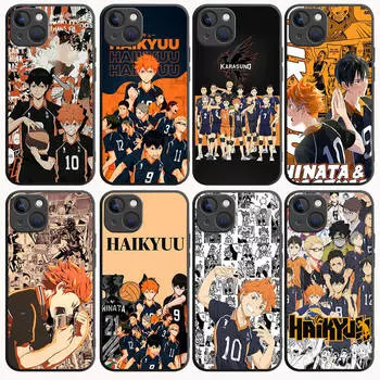 Чехол B-6 Haikyuu черный для Redmi 10A 10C 12C 13C 9A 9C 9T A3X Note 10 9 9S 10S iPhone 11 12 13 14 15 16 X XS Pro Max Mini 7 8 Plus XR iPhone 13 Mini верблюд