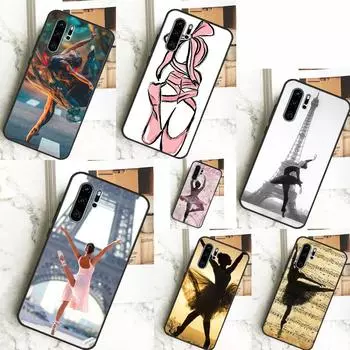 Чехол Ballerina Ballet Dance Girl для Huawei Nova 10 SE 9 11 11i 8i 3i 5T Y60 Y70 Y90 Y61 Y91 P20 P30 Pro P40 Lite Huawei P30 Pro