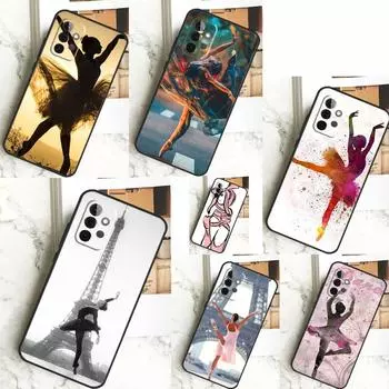 Чехол Ballerina Ballet Dance Girl Funda для Samsung Galaxy A52 A32 A12 A14 A34 A54 A51 A71 A53 A33 A13 A15 A25 A35 A55 Samsung A52S 5G