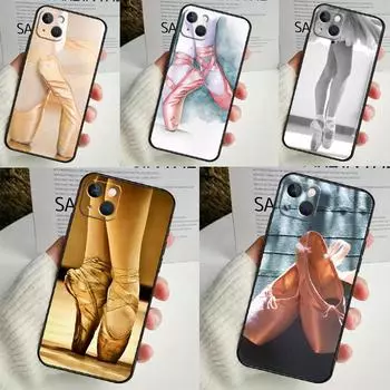 Чехол Ballet Ballerina Shoes Pointes для iPhone 14 16 15 Pro Max 11 12 13 Mini 7 8 Plus X XR XS MAX, мягкий противоударный чехол iPhone X XS