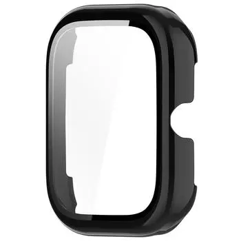 Чехол-бампер для часов для ПК с защитным стеклом для выбора Honor Haylou Watch (Шварц)