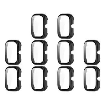 Чехол-бампер для часов для ПК с защитным стеклом для выбора Honor Haylou Watch (Шварц)