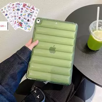 Чехол-бампер для iPad 9 поколения, чехол для iPad 10,2 дюйма, пуховик, прозрачный чехол для iPad 8, 7, 10,2, 9,7, 10,5 дюйма, Air 2, 3, 4, 5 iPad Mini 4 5 зелёный