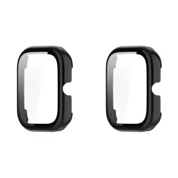 Чехол-бампер для ПК-часов с закаленным стеклом для часов Honor Choice Haylou (черный)