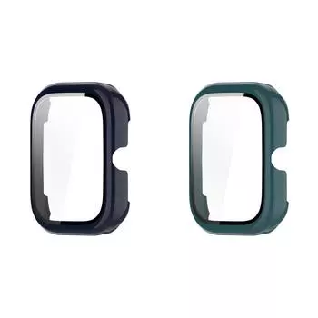 Чехол-бампер для ПК-часов с закаленным стеклом для часов Honor Choice Haylou (синий)