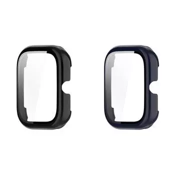 Чехол-бампер для ПК-часов с закаленным стеклом для часов Honor Choice Haylou (черный)