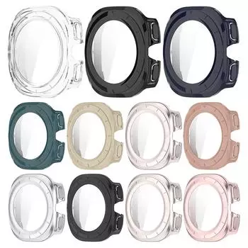 Чехол-бампер для ПК-часов, защитный экран, защитный чехол-бампер для Samsung Galaxy Watch Ultra 7 47 мм, аксессуары Ivory White Smooth