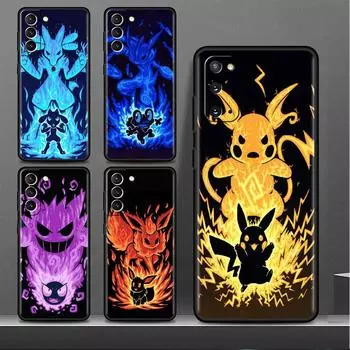 Чехол-бампер для Samsung Galaxy S22 Ultra S21 FE S20 Plus S10 Lite, чехол для телефона S10e S9 S8 S7, силиконовый чехол с изображением Покемона, крутого Пикачу Samsung S7