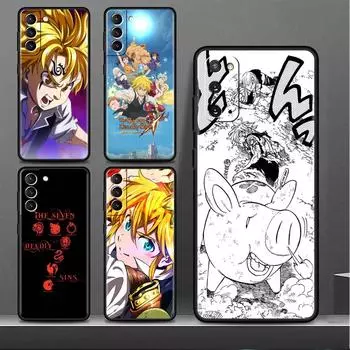 Чехол-бампер для Samsung Galaxy S22 Ultra S21 FE S20 Plus S10 Lite, чехол для телефона S10e S9 S8 S7, силиконовый чехол «Семь смертных грехов» Samsung S7