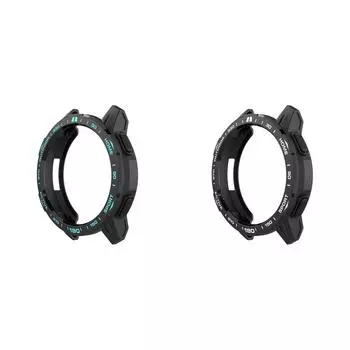 Чехол-бампер из ТПУ для часов S1 Active/Xiaomi Watch Color2 (Черный + синий) Делавэр