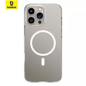 Чехол Baseus Magnetic для iPhone 16 15 Pro Max, чехол с функцией беспроводной зарядки for iphone 16 plus