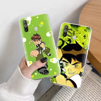 Чехол Ben 10 Cartoon TPU для iPhone XR 7 8 14 15 11 12 13 X XS Pro Max Xiaomi Redmi 13C Note 9 Samsung A22 S23 S24 Ultra Plus VIVO Redmi Note 8 Pro кожа буйвола
