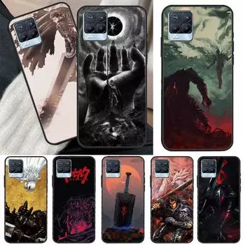 Чехол Berserk Guts Anime для OnePlus 10 Pro 9 Pro 8T Nord2 9R для Realme GT 2 Pro 7 8 GT Neo2 9i 8i C21 Coque Realme C3