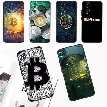 Чехол Bitcoin BTC для Honor Magic 6 5 Pro 50 70 90 Lite X6 X7 X8 X9 X6a X7a X8a X9a X8b X9b задняя крышка Honor 90
