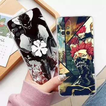 Чехол Black Clover Anime для Samsung Galaxy A13 A71 A22 5G A51 A41 A31 A11 A72 A73 A12 A21s A32 A52 A33 Мягкий силиконовый прозрачный чехол Samsung A11