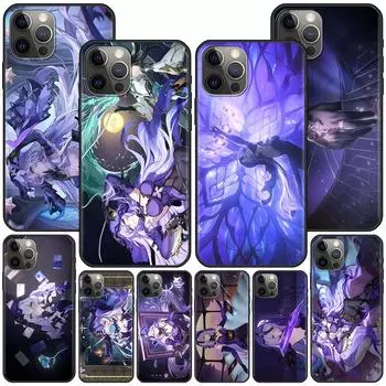 Чехол Black Swan Honkai Star Rail Dan Heng для Apple iPhone 7 SE 2020 11 12 13 14 X XS XR 15 Pro Max, черный мягкий чехол из ТПУ iPhone 7(SE 2020)