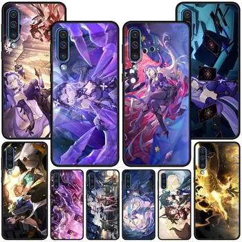 Чехол Black Swan Star Rail Sparkle для Samsung Galaxy A02s A70 A70s A20e A03s A20 A30 A30s A40 A50 A50s A10 TPU черный чехол для телефона Samsung A10