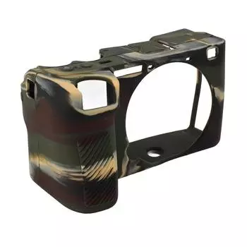 Чехол-бленда для камеры, противоударный, устойчивый к царапинам, мягкий силиконовый защитный чехол для камеры A6700 камуфляж зеленый