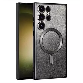 Чехол BlingBright для Samsung Galaxy S24 S23 S22 S21 S20 Ultra Plus FE, блестящий чехол Note20 Ultra Plate, беспроводной магнитный MagSafe For Galaxy S21FE