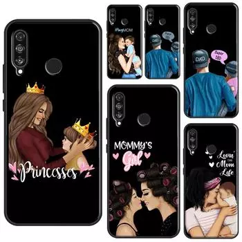 Чехол-близнец «Супер папа, мама, девочка» для Huawei P30 Lite P40 P20 Pro P Smart Z 2019 Nova 5T Honor 50 10 Lite 10i 8X 9X 8A Huawei P20