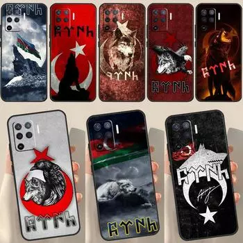 Чехол Bozkurt Grey Wolf на турецком языке для OPPO A15 A74 A54 A94 A52 A72 A31 A53 A53S A5 A9 2020 A3S A5S A83 A91 A93, чехол OPPO A91