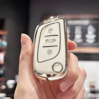 Чехол-брелок для Citroen C1 C2 C3 C4 C5 XSARA PICA для Peugeot 306 407 807 для DS DS3 DS4 DS5 DS6, чехол для автомобильных ключей чёрный