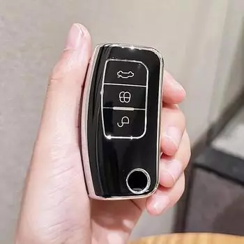Чехол-брелок для ключей автомобиля, чехол для Ford, C-Max, Focus, Kuga, Mondeo