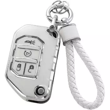 Чехол-брелок для ключей Jeep с брелком, защитный чехол для ключей из мягкого ТПУ, подходит для Jeep Gladiator Wrangler Sahara 2018-2022 гг.