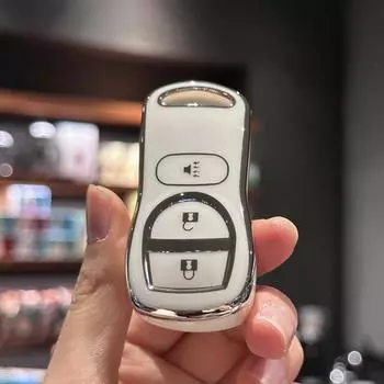 Чехол-брелок для Nissan Frontier Armada Murano Pathfinder Quest Sentra Titan Versa Xterra/Infiniti QX4 FX35 FX45, чехол для автомобильного ключа чёрный