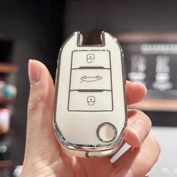 Чехол-брелок для Peugeot 208 308 408 508 2008 3008 4008 5008 для Citroen C3 C4 CACTUS C6 C8, чехол для автомобильных ключей, аксессуары чёрный