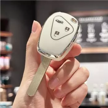 Чехол-брелок для Renault Megane Modus Espace Laguna Duster Logan DACIA Sandero Fluence Clio Kango с 3 кнопками, чехол для ключей от машины чёрный