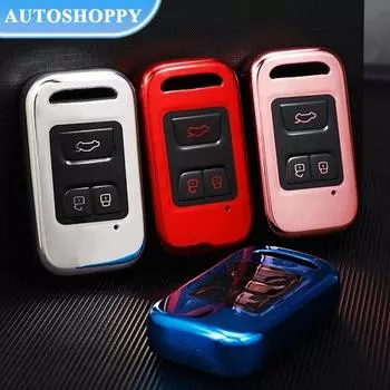 Чехол-брелок из ТПУ для автомобиля Chery Tiggo 3 5X 4 8 Glx 7 2019 2020 Arrizo для Cheri Tiggo 8, защитный чехол, аксессуары красный