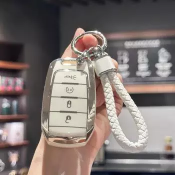 Чехол-брелок из ТПУ с брелком для JEEP 2019-2022 Dodge RAM 1500 2500 синий