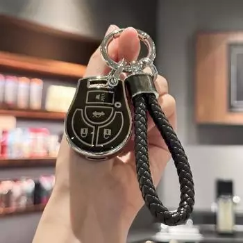 Чехол-брелок из ТПУ с ремешком для ключей для Nissan Versa Juke Rogue Sentra Titan Armada Cube Frontier NV Infiniti FX35 FX45 Vers синий