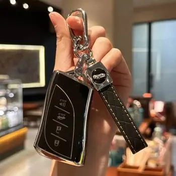 Чехол-брелок от автомобиля с брелком из искусственной кожи для Lexus ES350 ES300h UX200 LS500 LS500H LC500 LC500h Защитная пленка для смарт-ключа