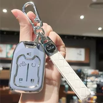 Чехол-брелок с брелоком для Chevy 2017-2021 Chevrolet Silverado Suburban Tahoe GMC Acadia Sierra Terrain Yukon синий