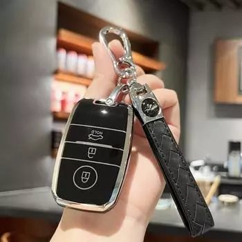 Чехол-брелок с брелоком для Hyundai Kia Sorento Sportage Rio Carnival Picanto Ceed I20 I30 QL GT автомобильные аксессуары