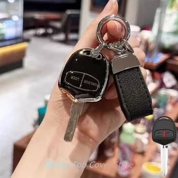 Чехол-брелок с кольцом для ключей, автомобильный брелок для Mitsubishi, L200 Montero Pajero Shogun Triton