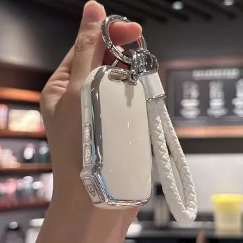 Чехол-брелок со шнурком для ключей для KIA Sportage R GT Stinger Sorento Ceed Cerato Forte Niro Soul Telluride Protector Keyles розовый